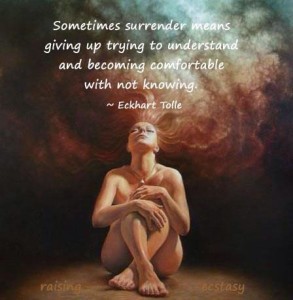 surrender not knowing